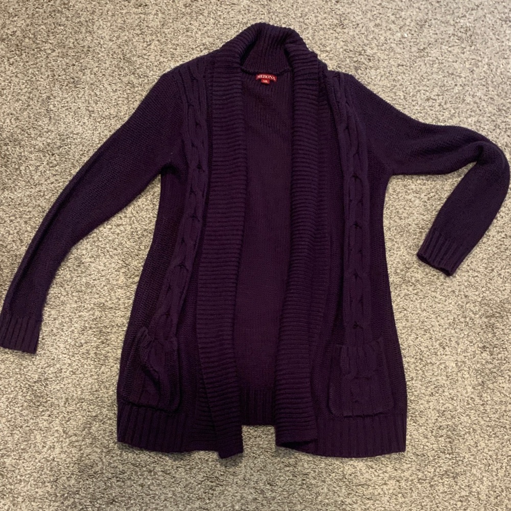Merona Deep Purple Cardigan Sweater